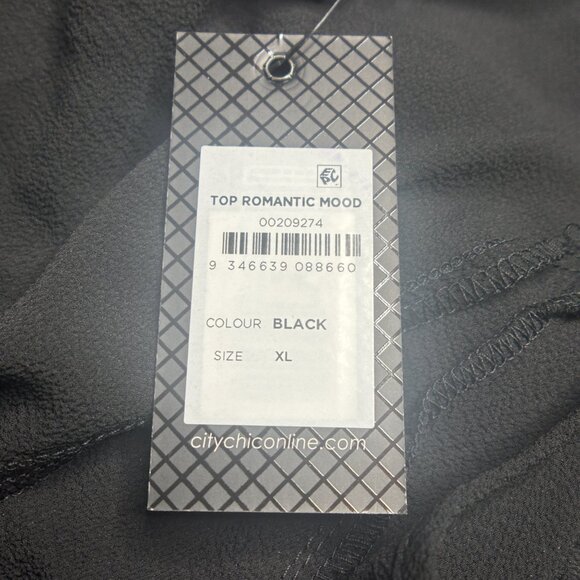 NWT City Chic Black Blouse Size XL/22 - Picture 11 of 14